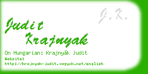 judit krajnyak business card